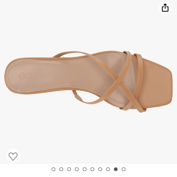 The Drop Amelie Strappy Square Toe Heeled Sandal - Picture 6 of 6